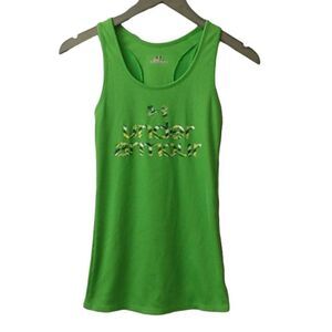 Under Armour HeatGear Racerback Ribbed Athletic Tank Size Small